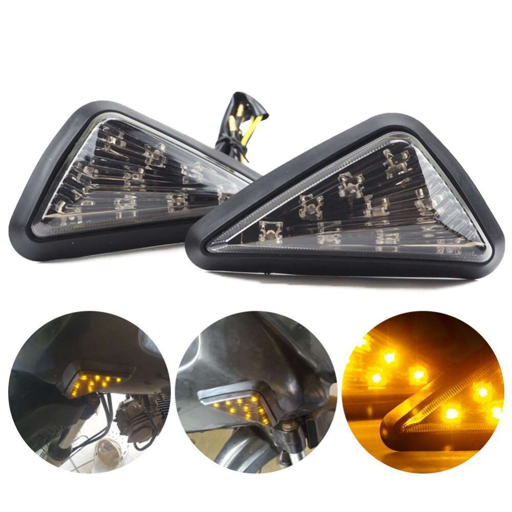 Universal Motorcycle LED Body Indicator Blinker Light-Triangle | Prodeal