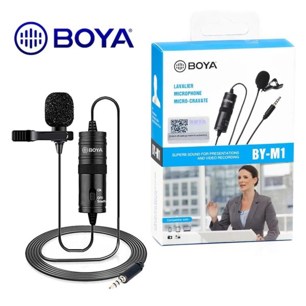 Boya by M1 microphone Boya professional microphone for mobile and dslr - Black