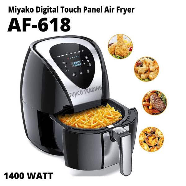 Miyako 3.5 L Fry Basket Digital Touch Panel Air Fryer, AF-618