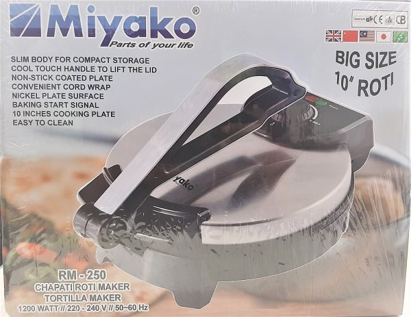 Miyako Electric Roti Maker RM-250 Big Size 10 inch