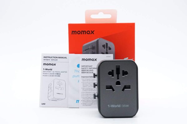 Momax UA9 PD 1-World 35W GaN 5-Port + AC Travel Charger