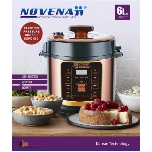 Novena Electric Multifunction Pressure Cooker 6L