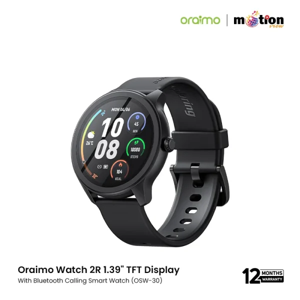 Oraimo Watch 2R Bluetooth Calling Smart Watch(OSW-30)