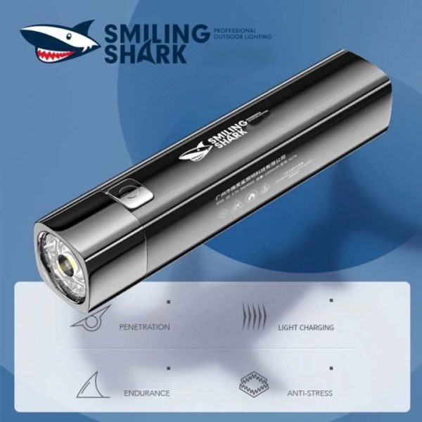 Smiling Shark 617A LED Rechargeable Torch Light