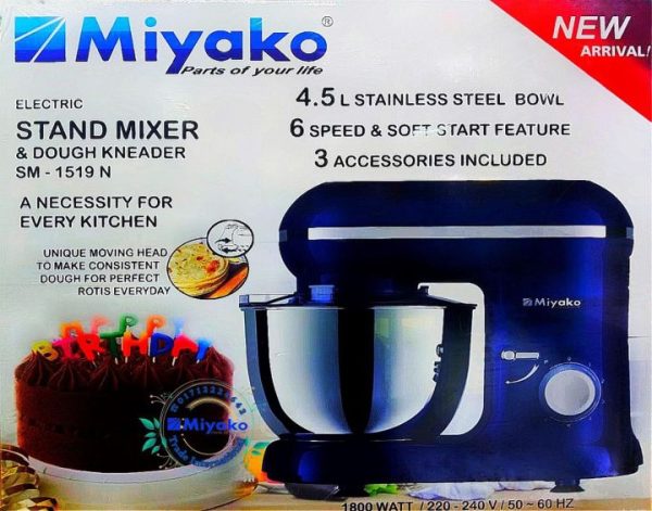 4.5 Liter Miyako Electric Stand Mixer 1800Watt[1519]