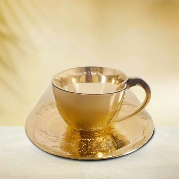 Large tea cup Set Cup Size: 2.5″ x 3.1″ Tea plate Size: 5″