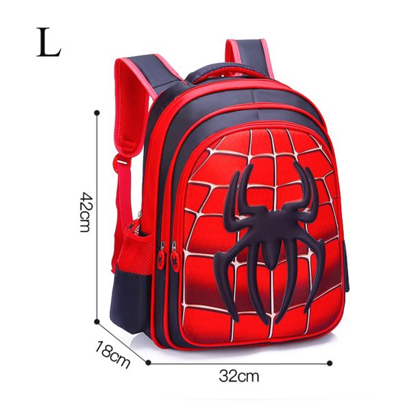 3D three-dimensional cartoon spider schoolbag set of children's schoolbag cute boys cartoon shoulder bag