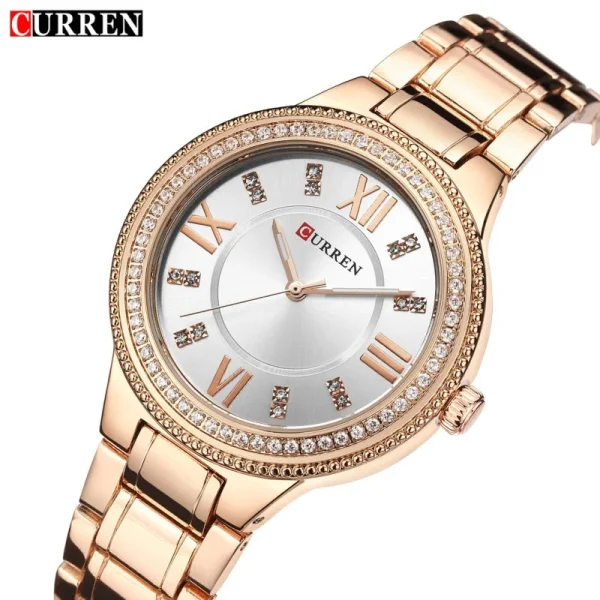 CURREN 9004 Stainless Steel Analog Watch For Women - Gold