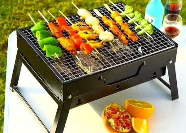 Portable Mini Charcoal BBQ Barbecue, Grill Broiler