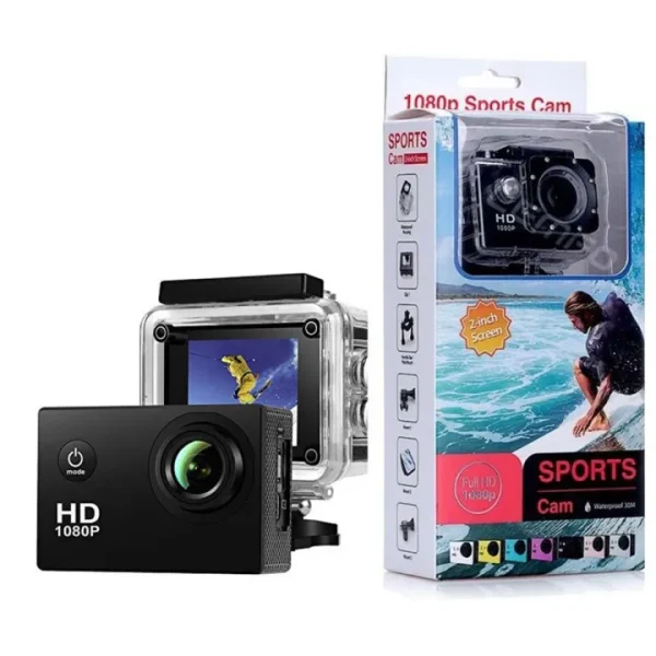 Full Hd 1080P Sports Camera - black