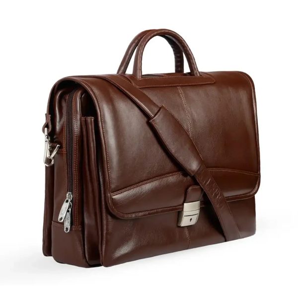 Unique Design New Official AND Laptop Bag leather[chocolate]