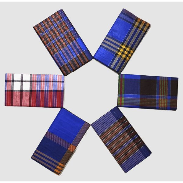 AMANAT SHAH LUNGI FOR MEN (6 HAND) Cotton Multicolor Check Lungi[2 pcs]