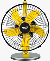 Hi-speed adjustable table fan
