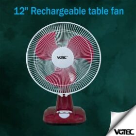 12" Rechargeable table fan